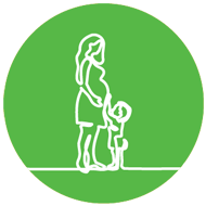 Mom and child icon